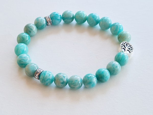 Bracelet amazonite verte